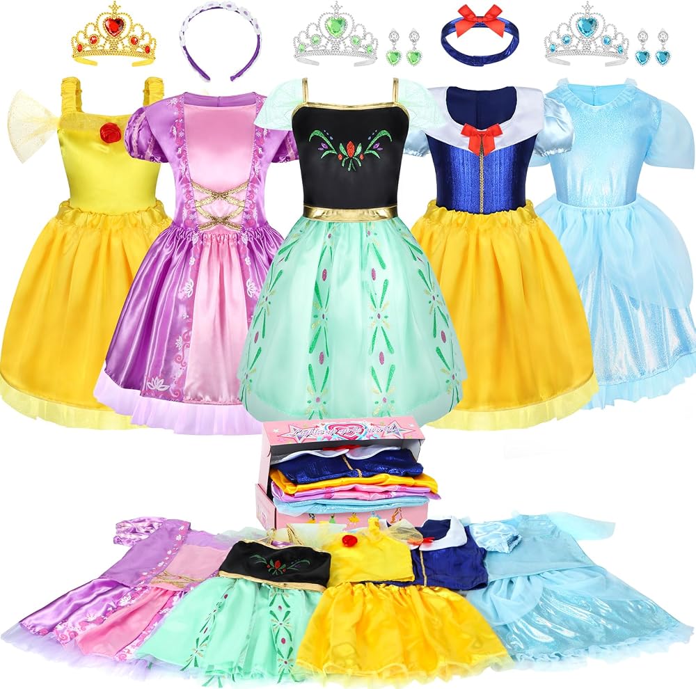 LIMIROLER 18 piece Princess Dress Up Set for little girls on Amazon