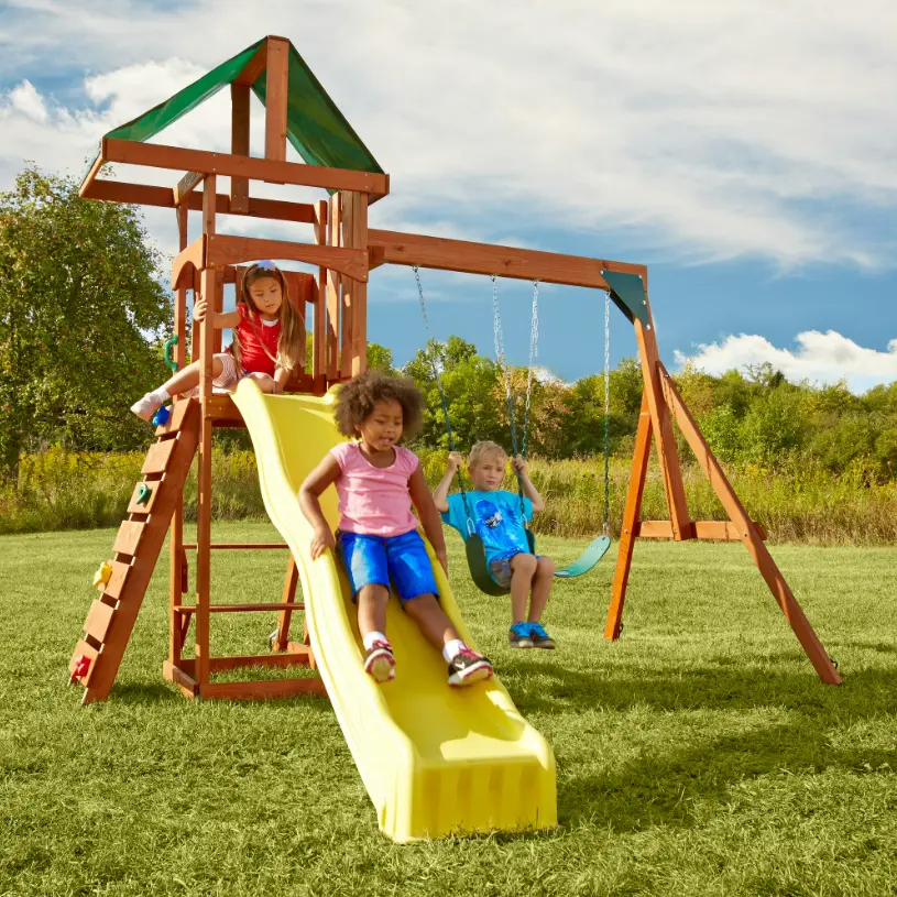 Swing-N-Slide Scrambler Wooden Play Set Deal: Save $499.01 at Walmart