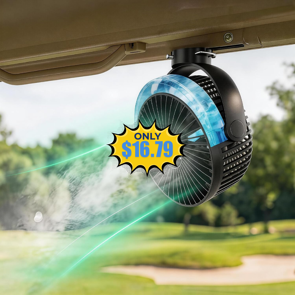 Magnetic Golf Cart Misting Fan Deal: Save 24% at Amazon