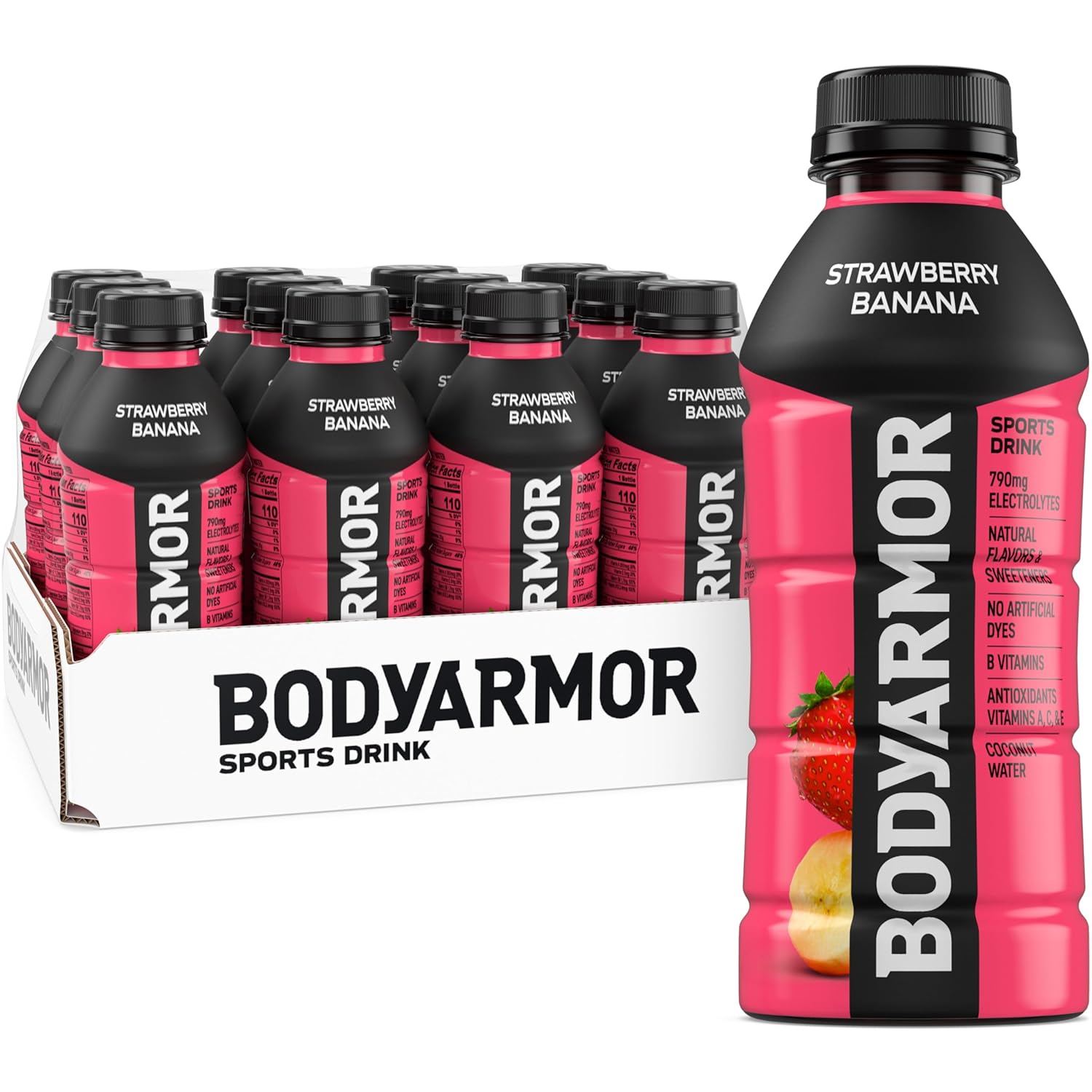 BODYARMOR Sports Drink Strawberry Banana 12‑Pack sold on Amazon