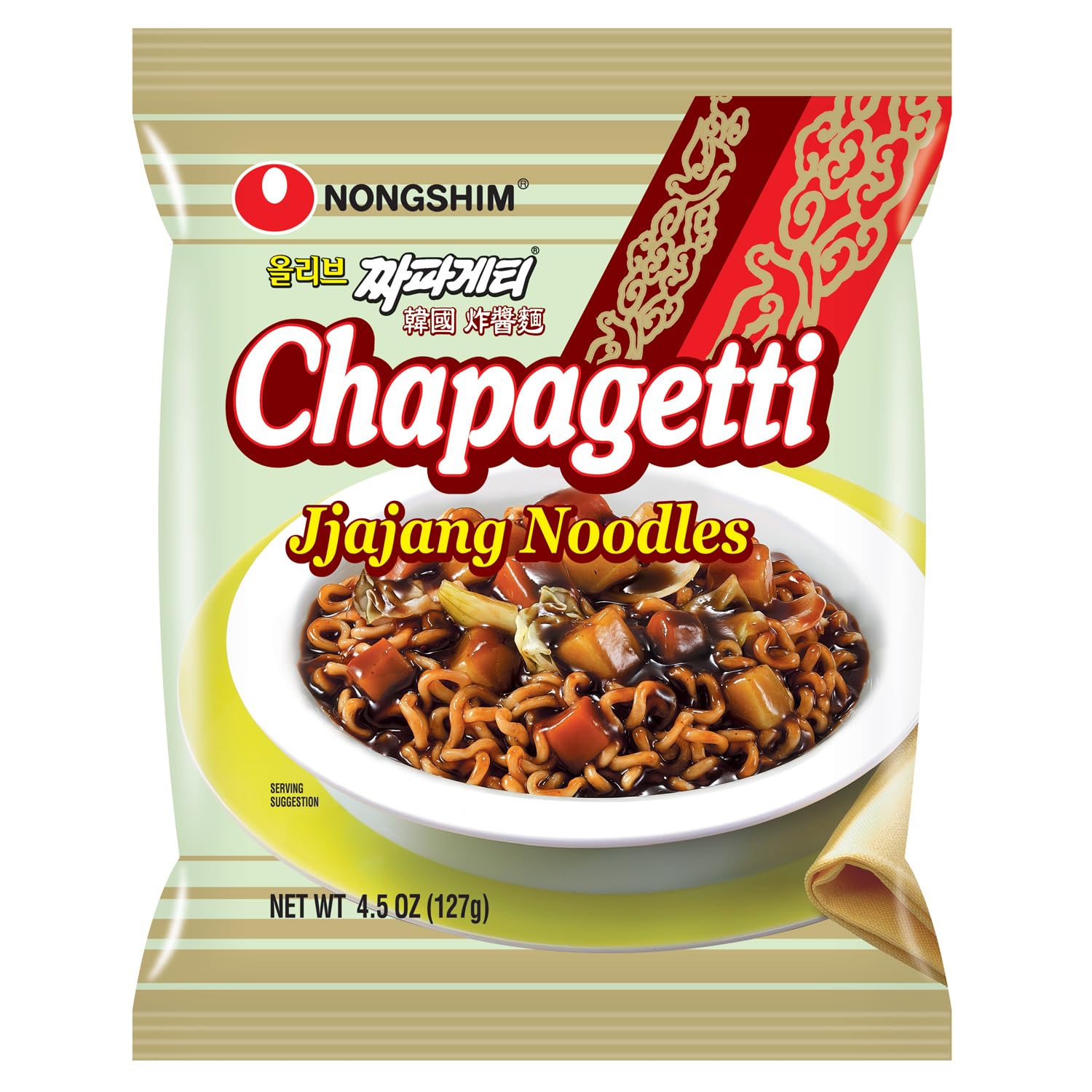 Nongshim Chapagetti Jjajang Ramen 4‑Pack on Amazon