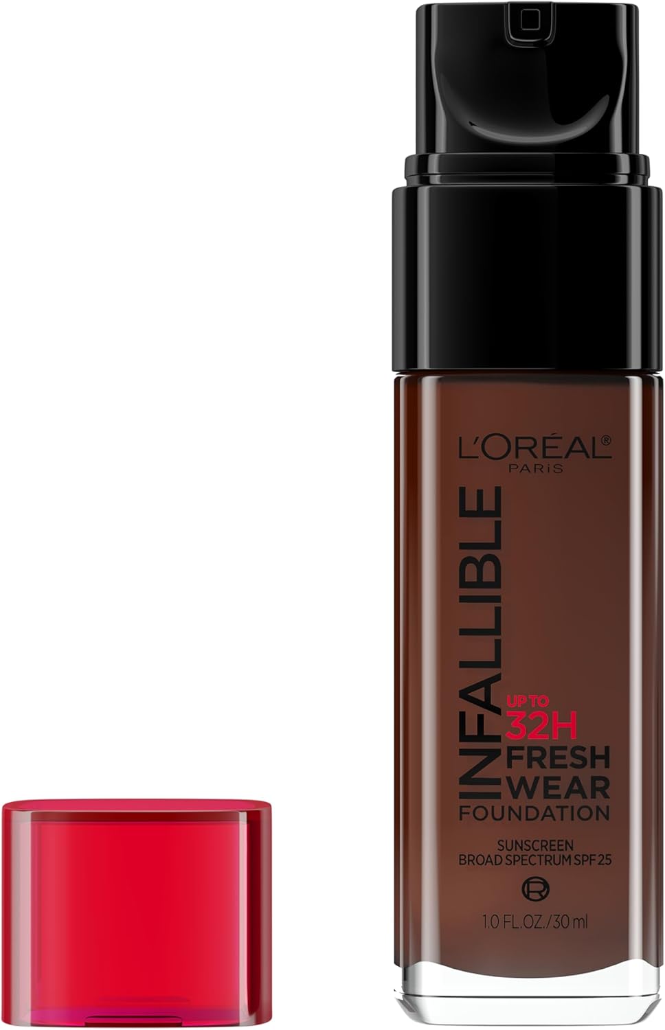 L'Oreal Paris Infallible Foundation 535 Espresso bottle on Amazon