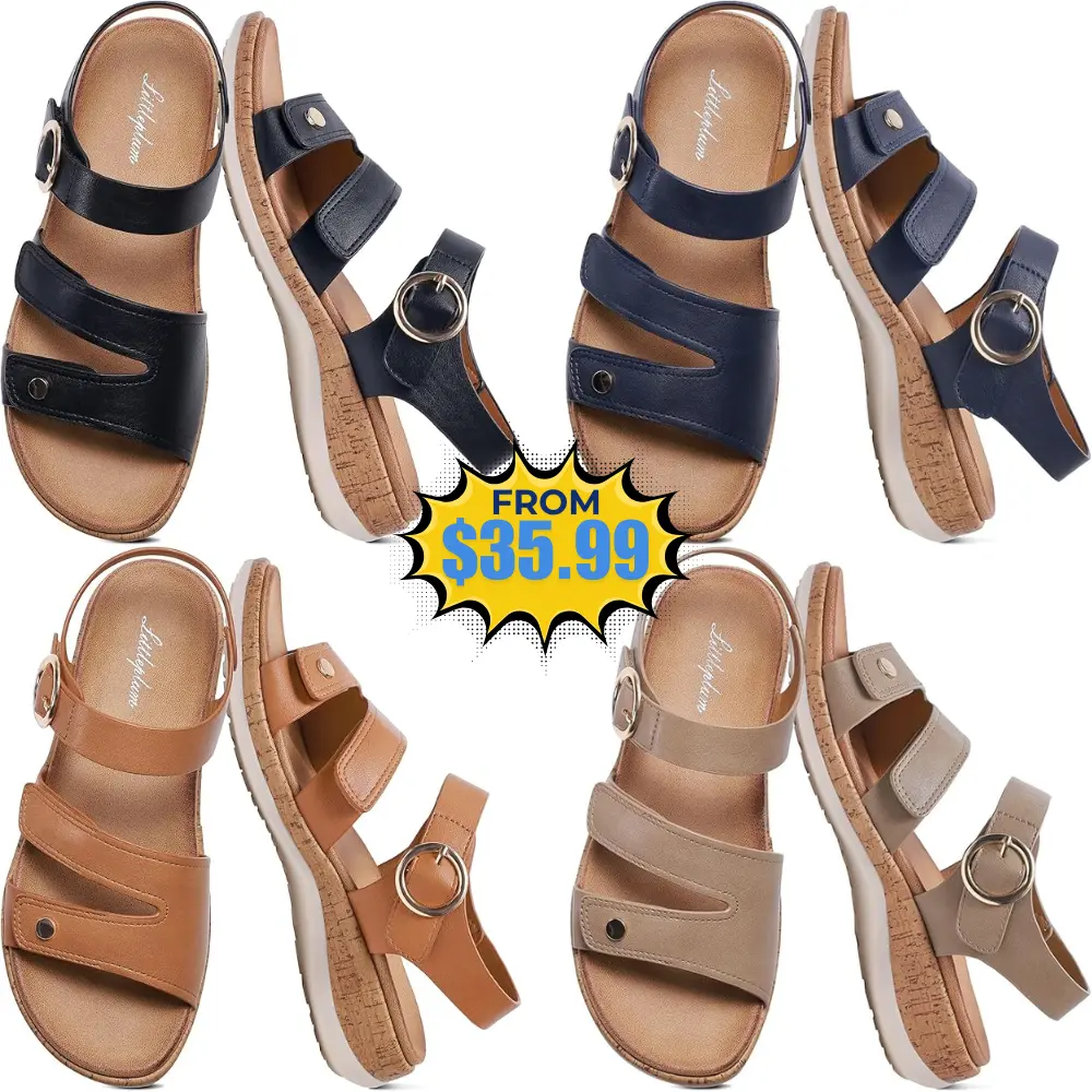 Womens Arch Support Flat Sandals Deal: Save 20% on Amazon