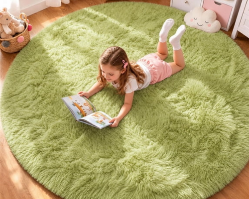 4×4 Super Soft Fluffy Indoor Area Rug Deal at Walmart: Save $10.01