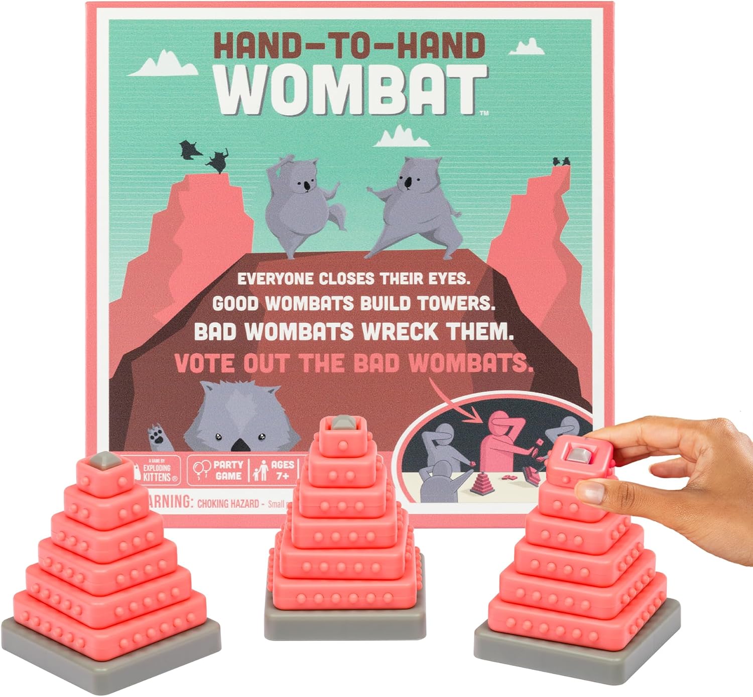 Exploding Kittens Hand to Hand Wombat Card Game Deal at Amazon
