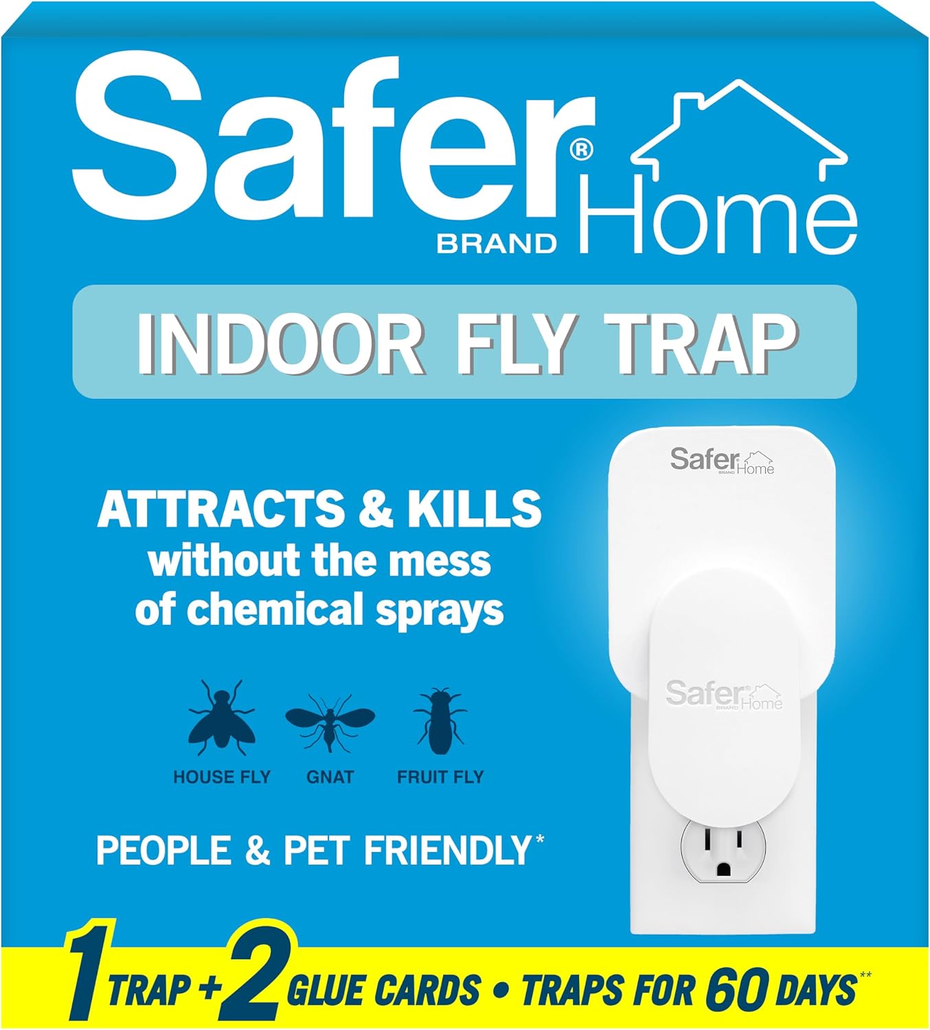 Safer Home Flying Insect Trap on Amazon, priced at $8.05 with 55% discount