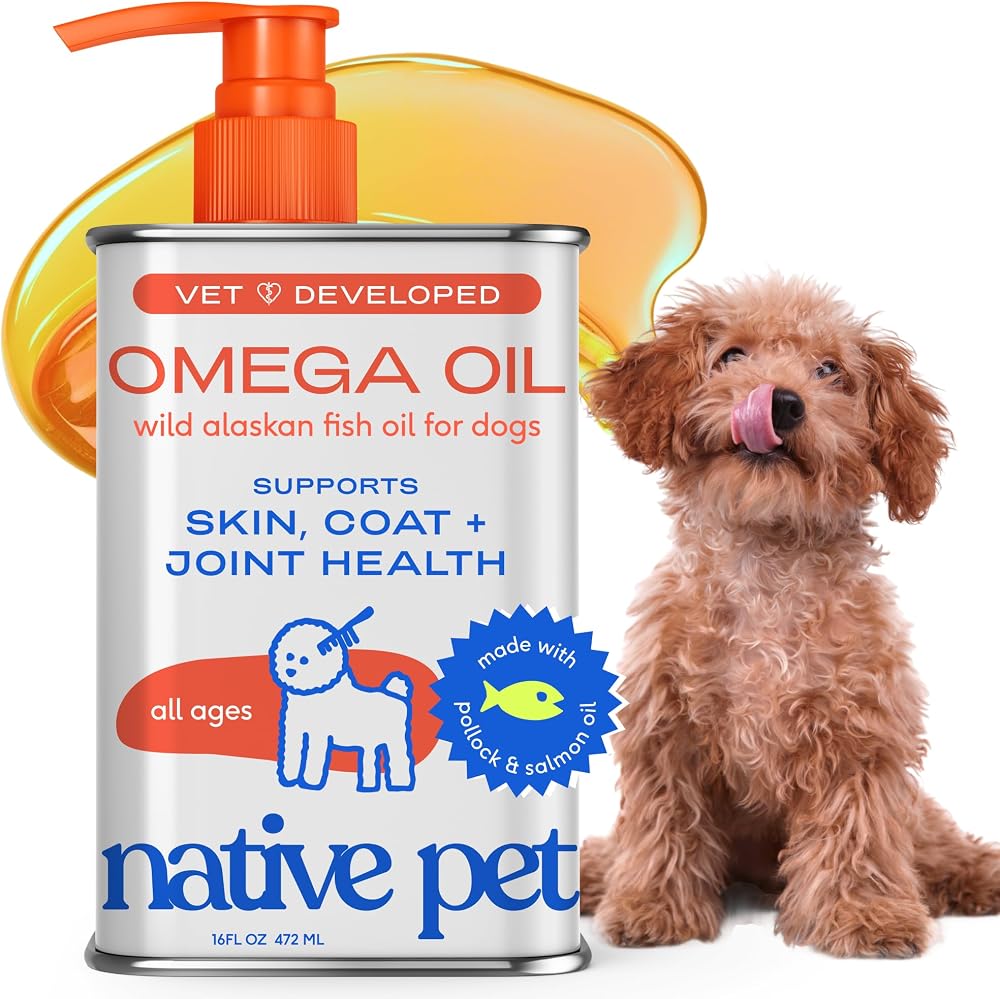 Native Pet Omega 3 Fish Oil 16oz bottle sold on Amazon