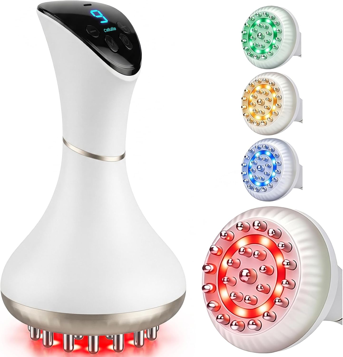 Huxerol Lymphatic Drainage Massager with light, pulse, heat and vibration on Amazon