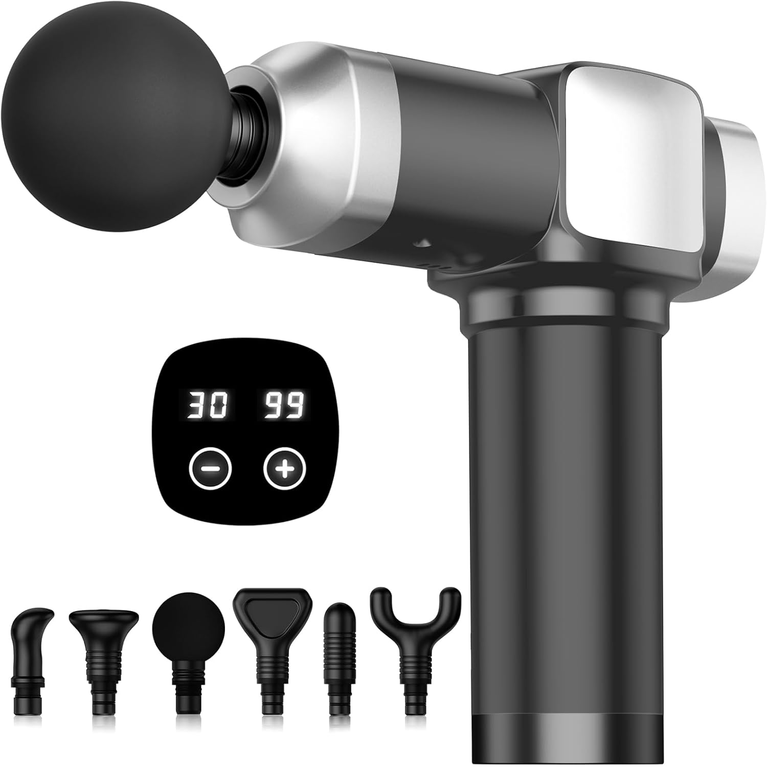 CAMEFER Massage Gun handheld percussion massager, portable electric back massager, Amazon