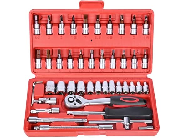 46-Piece Socket Ratchet Wrench Set Deal: Save 37%