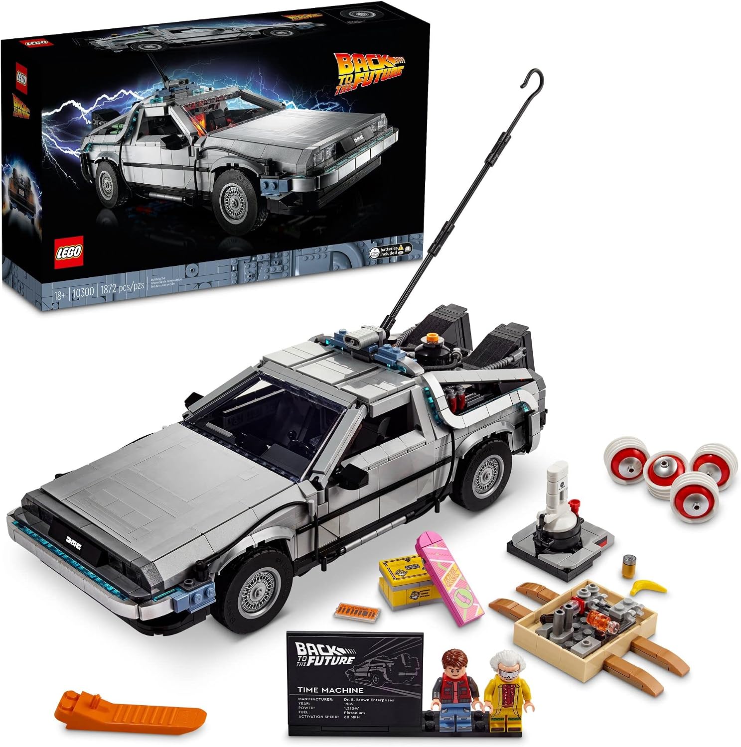 LEGO Icons Back to The Future Time Machine Only $159.99 (Reg.