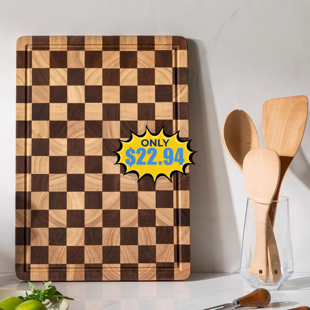 Checkered Cutting Board Deal: Save 46% at Amazon