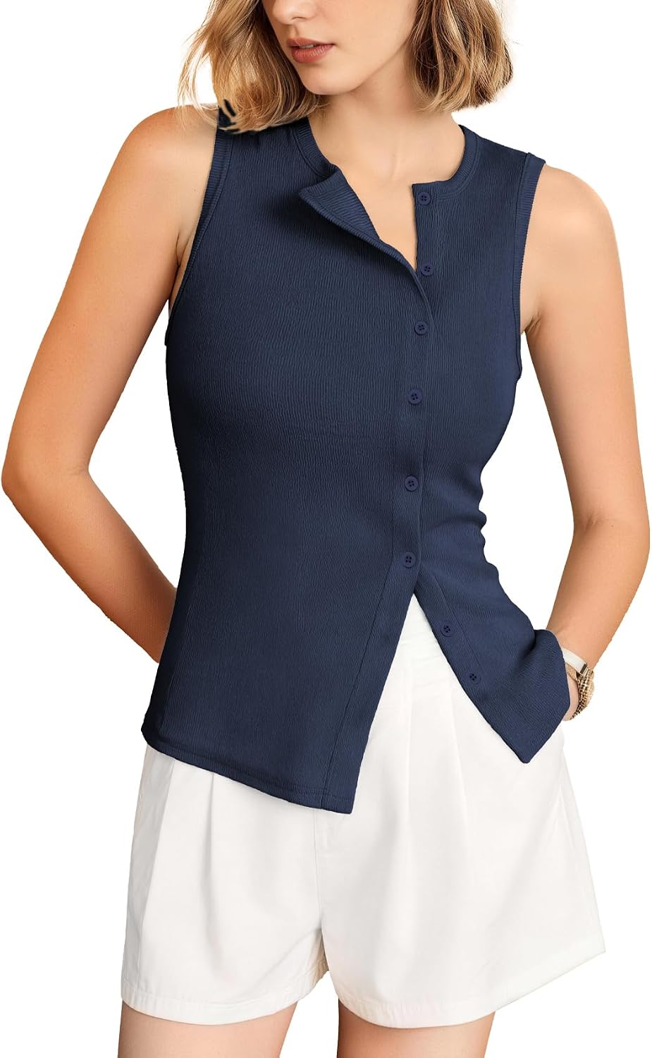 Outfeel Women’s Asymmetric Tank Top Only $19.98 at Amazon