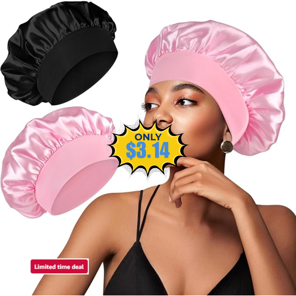 2Pcs Silk Bonnet Deal: Save 50% on Amazon