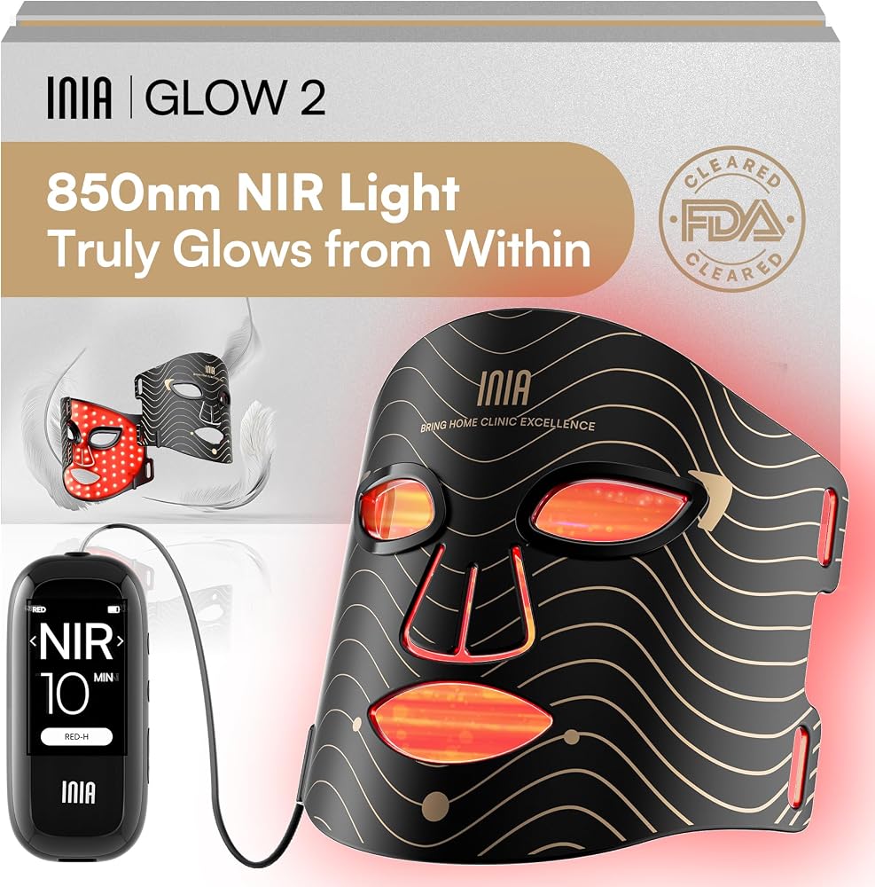 INIA Red Light Therapy Mask Only $79.99 (Reg. $89.99) at Amazon