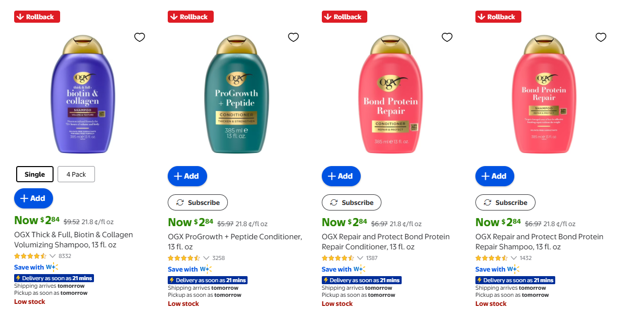 OGX Shampoo & Conditioner Deal: Save at Walmart
