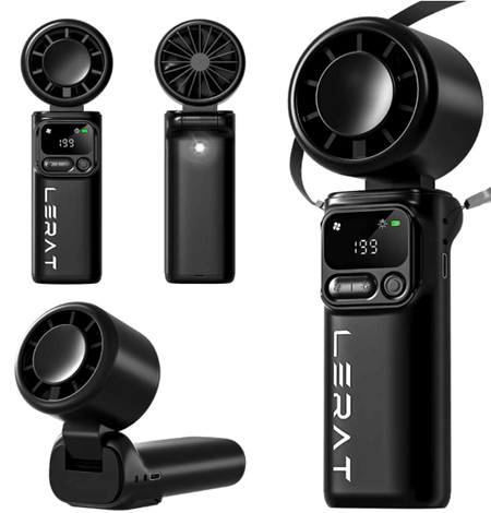 Lerat 3-in-1 Portable Handheld Turbo Fan Deal at Amazon
