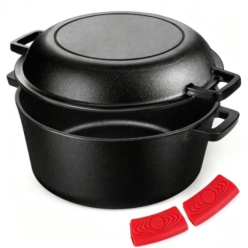 TAIMASI 5‑Qt Cast Iron Dutch Oven Only $26 (Reg. $49.99) at Walmart