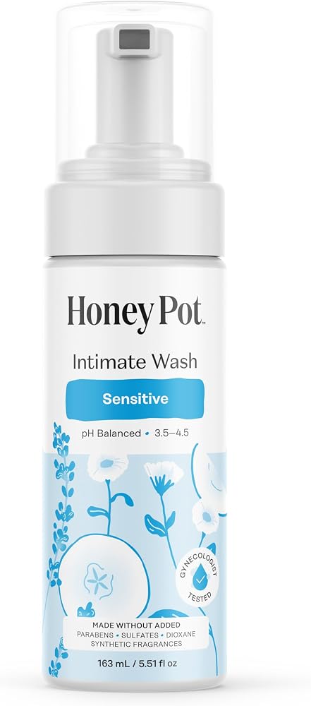 Honey Pot Feminine Wash bottle on Amazon product page