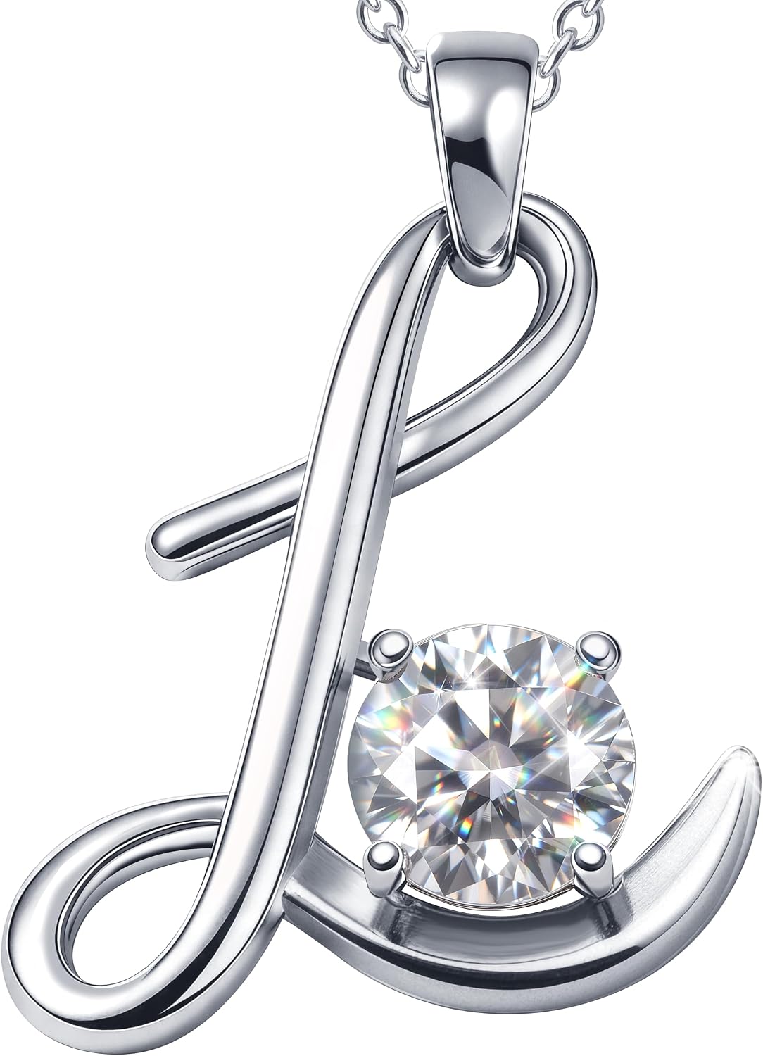 Elegant LUTTAMO Moissanite Necklace Only $124.99 at Amazon
