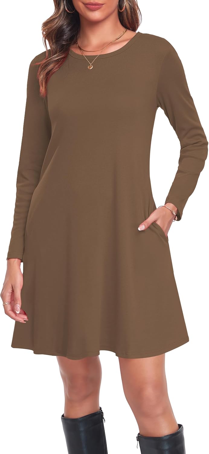 Moskill Long Sleeve Dress Only $11.99 at Amazon