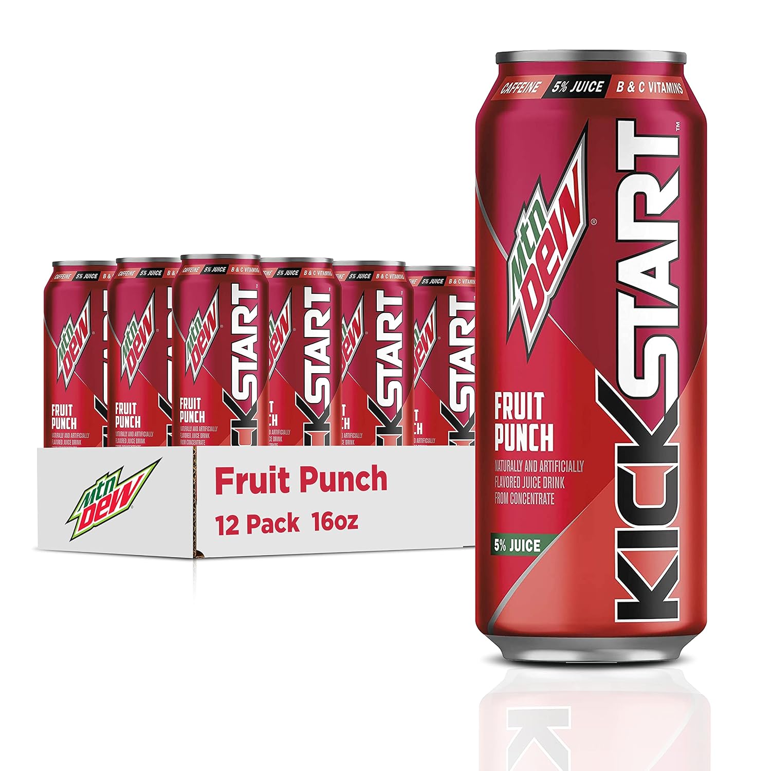 12‑Ct Mountain Dew Kickstart Only $13.5 (Reg. $23.84) at Amazon