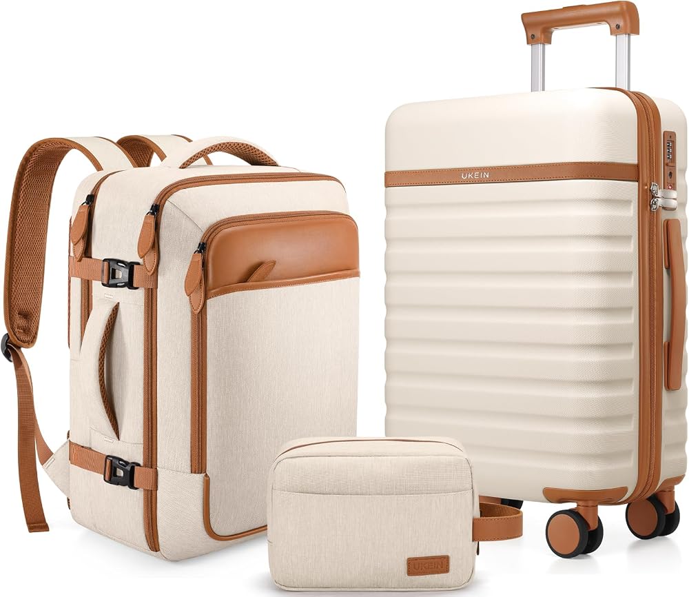 UKEIN 3‑Piece Luggage Set Only $75.99 (Reg. $99.99) at Amazon