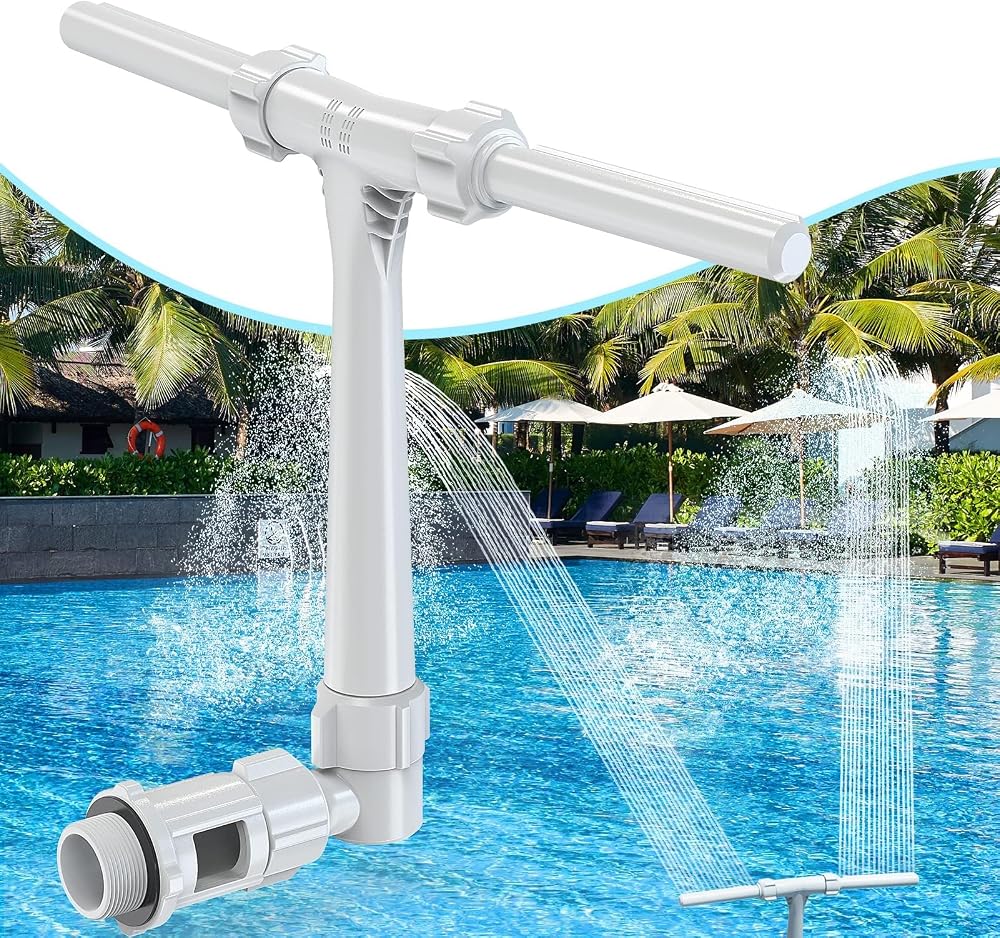 2025 Upgrade Pool Fountain dual spray water fountain on Amazon