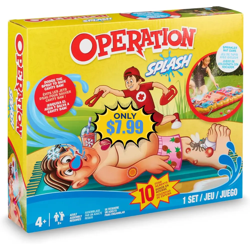Hasbro Operation Splash Game Deal: Save 60% at Amazon