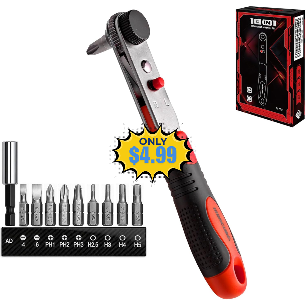 Angle Ratchet Screwdriver Set Deal: Save 50% at Amazon