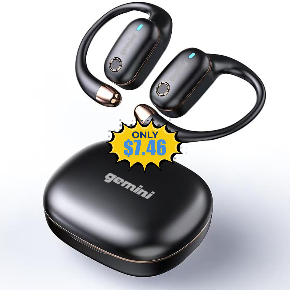 Gemini Open-Ear Wireless Earbuds Deal: Save 47% at Amazon