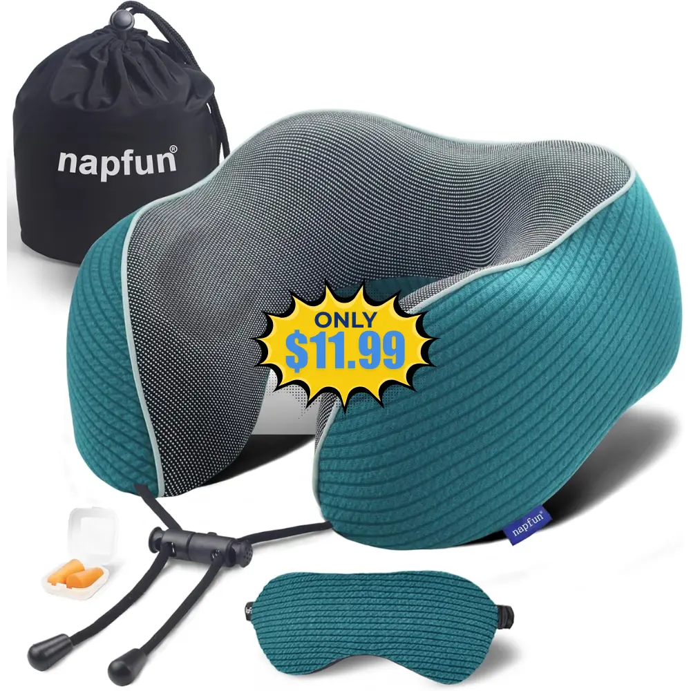 Napfun Travel Neck Pillow Deal: Save 20% at Amazon