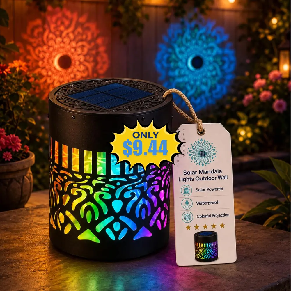 7-Color Changing Projection Fence Lamp Deal: Save $9.44 at Amazon