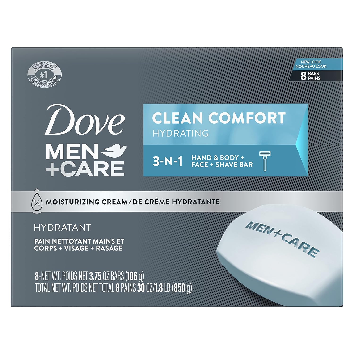 Dove Men+Care Body & Face Bar 8-Pack Only $9 (Reg. $12.97) at Amazon
