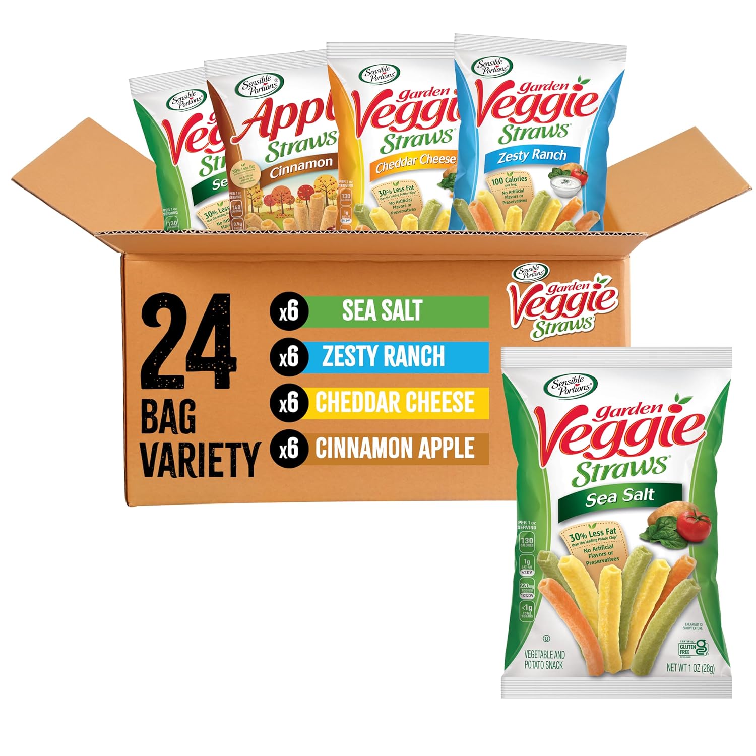 Sensible Portions Veggie Straws Only $13.99 (Reg. $33) at Amazon