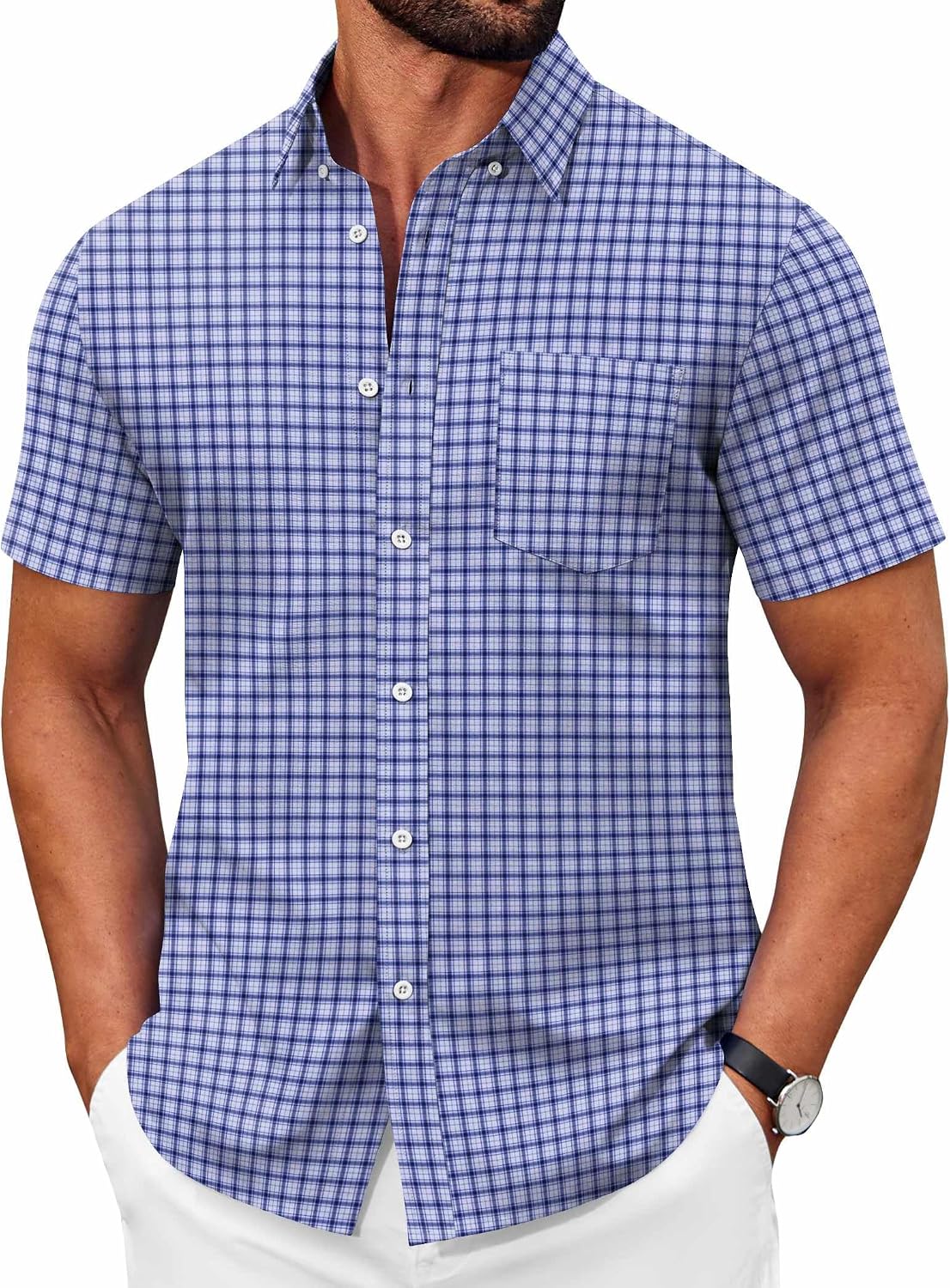 COOFANDY Men’s Plaid Shirt Only $29.99 at Amazon