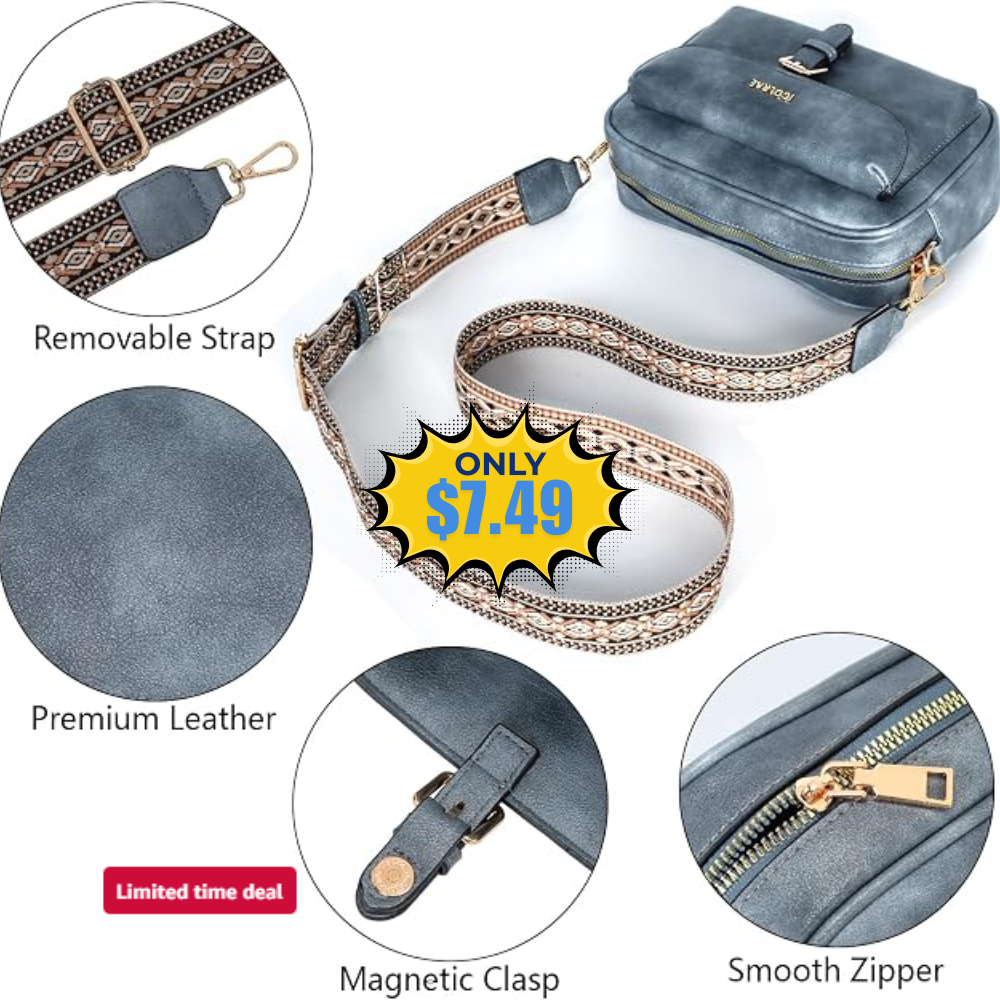 Women Leather Small Crossbody Purse Deal: Save 50% at Amazon