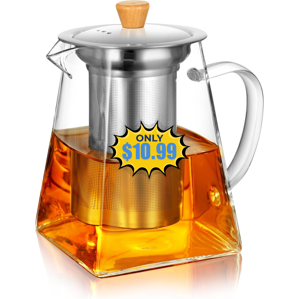 CNGLASS Glass Teapot with Infuser Deal: Save on Amazon