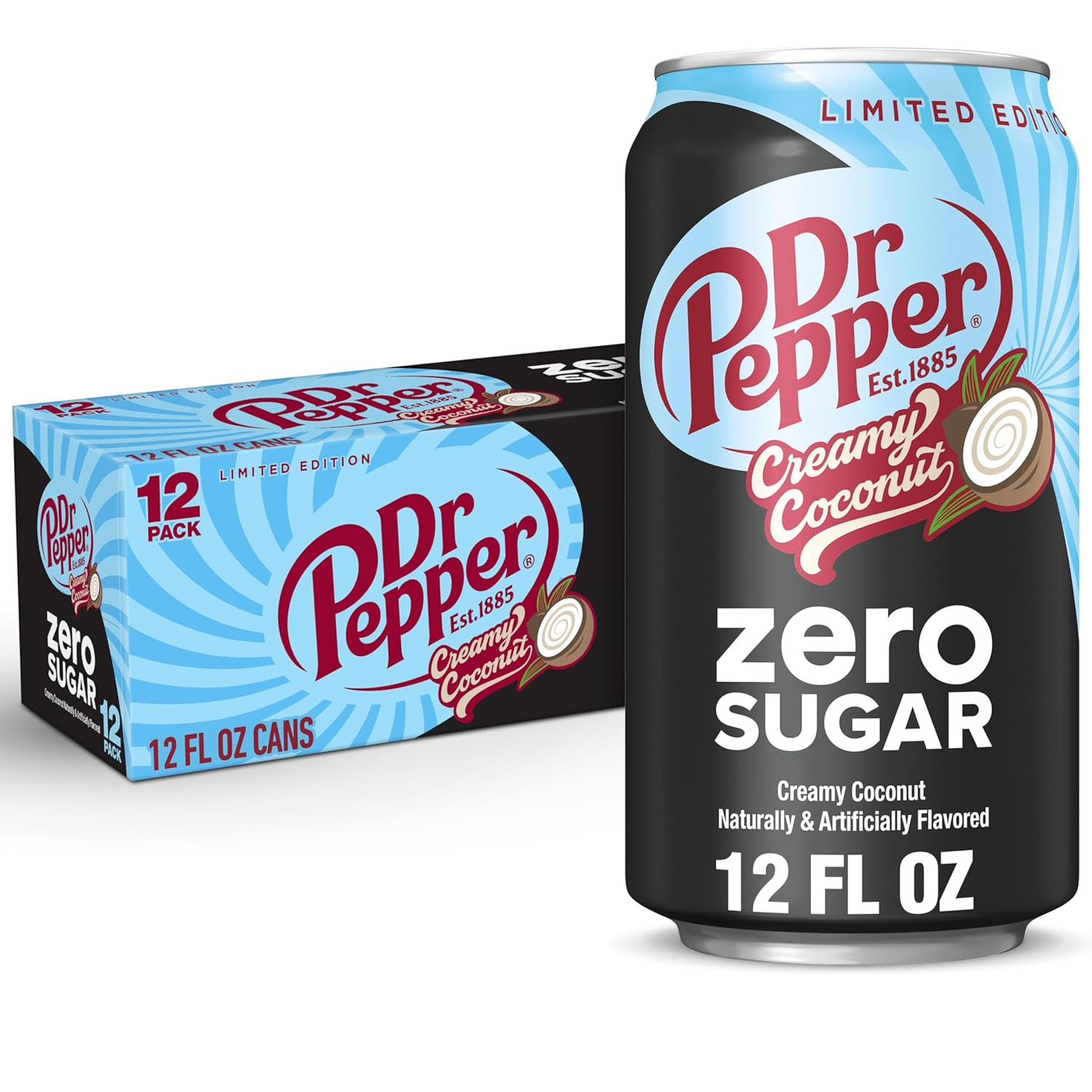12‑Oz Dr Pepper Zero Sugar Coconut 12‑Pack Only $9 (Reg. $15) at