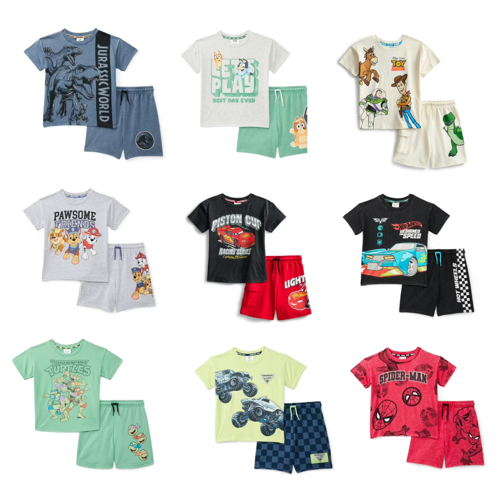 Boy Graphic Tee and Matching Shorts Set Deal: Save $8.98 at Walmart