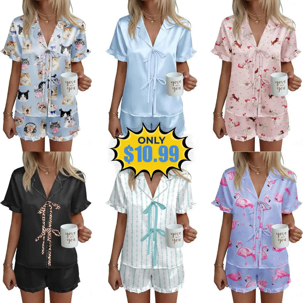 Ekouaer Women’s Satin Pajama Deal: Save 29%