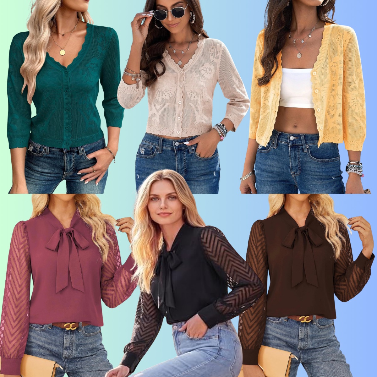 Women’s Tie Neck Blouse Just $12 at the Store