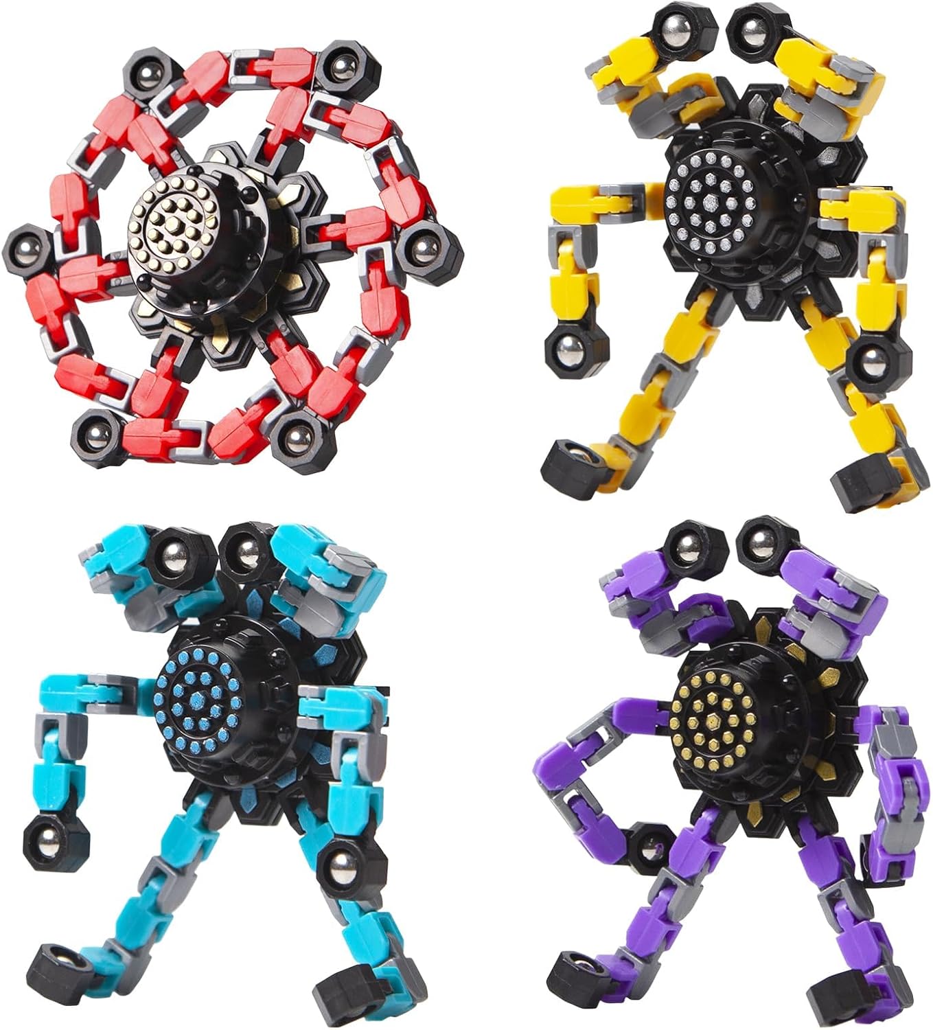Transformable Fidget Spinner Toys 4-Pack Only $9.49 (Reg. $14.99) at