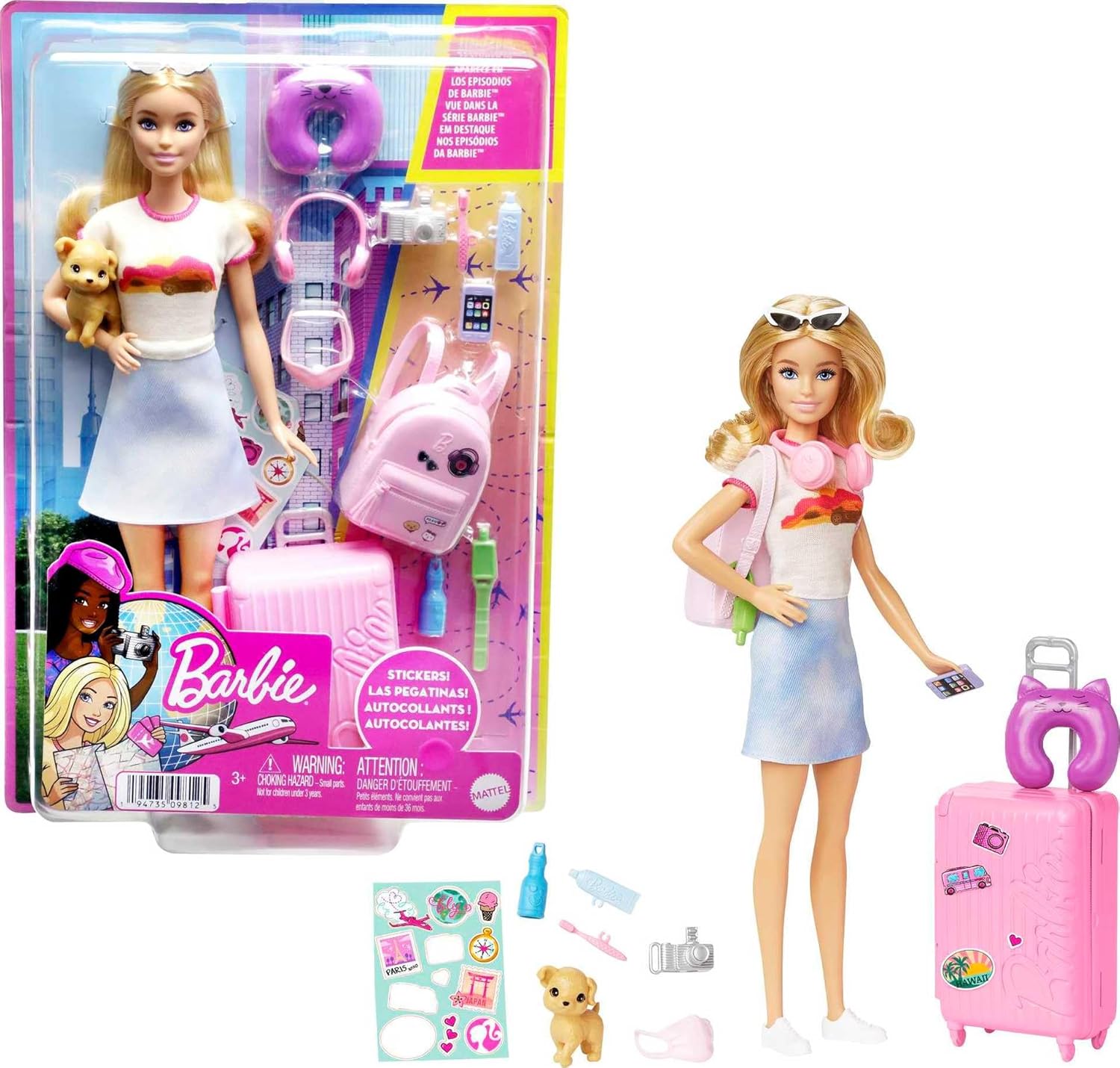 Barbie Doll Travel Set Only $10.94 (Reg. $25) at Amazon
