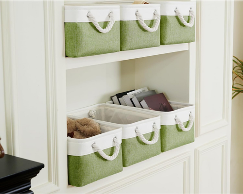 6-Pack Storage Baskets for Shelves Deal at Amazon