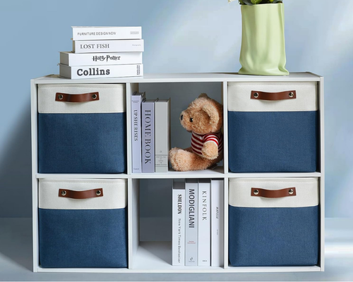 4-Pack Foldable Fabric Storage Cubes Deal at Amazon