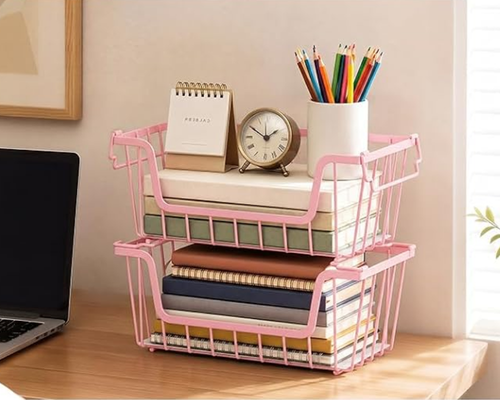6 Pcs Wire Baskets for Pantry Organizers and Storage Deal at Amazon