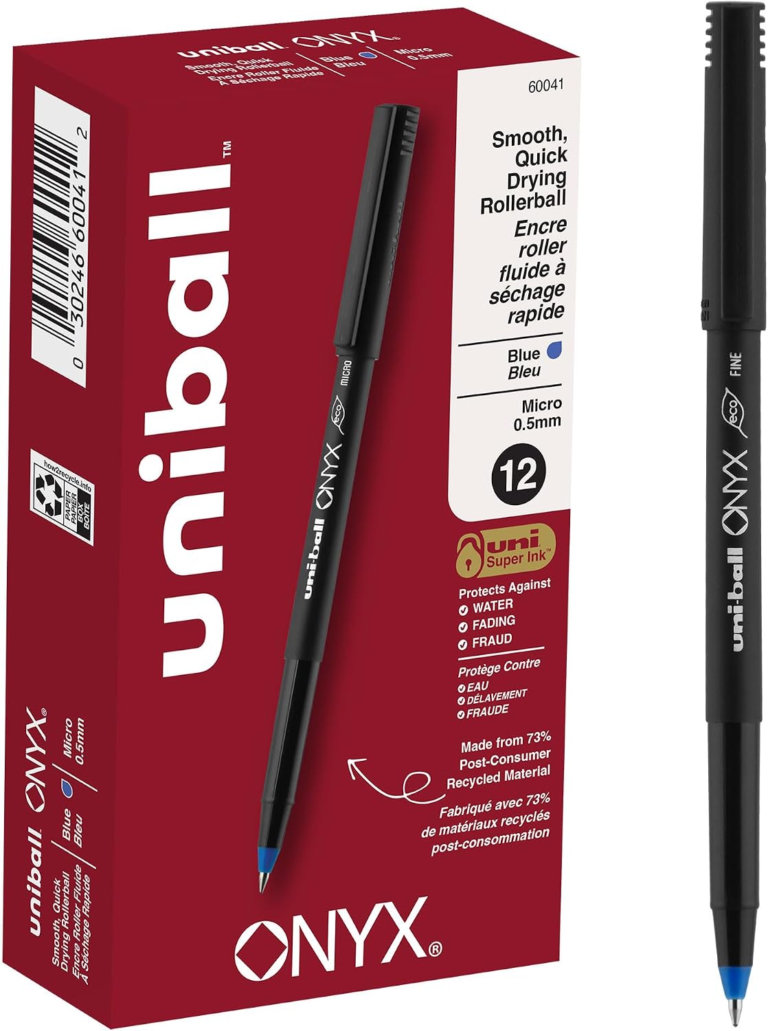 Uni-Ball Onyx 0.5 mm Rollerball Pens Only $5.95 (Reg. $11.99) at