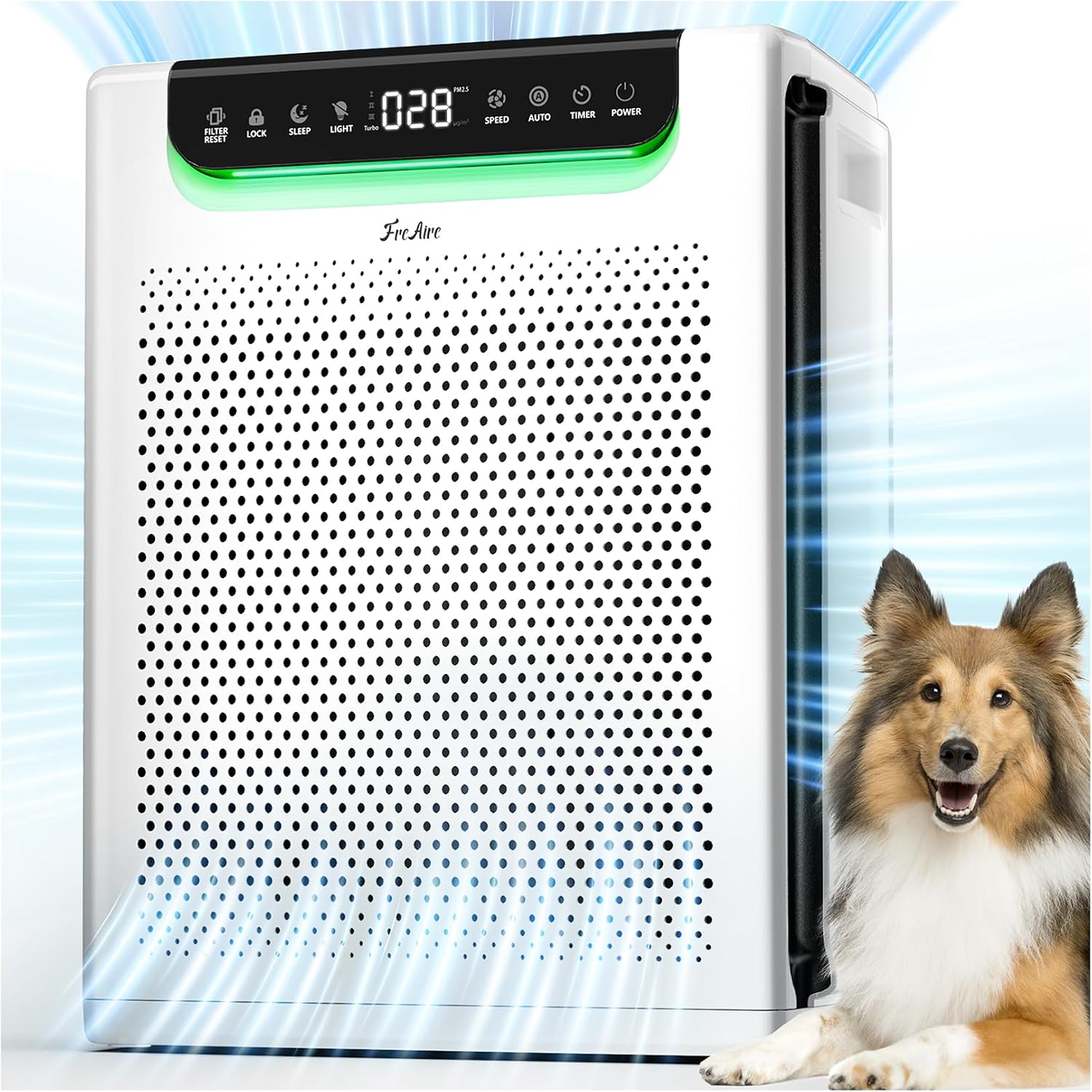 HAP607 large‑room air purifier with washable filters on Amazon