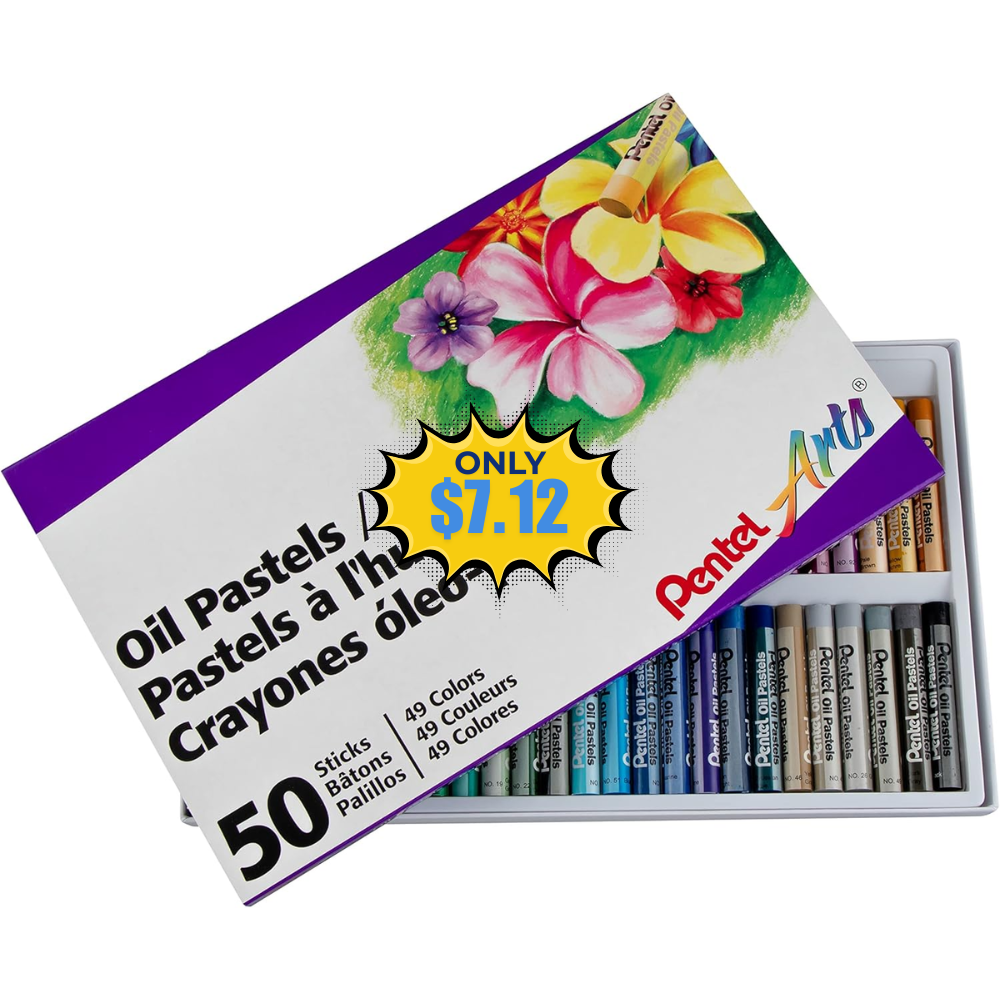 Pentel Oil Pastels 50 Color Set Deal: Save 32%